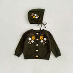 Embroidered Knitting Coat for Babies and Children