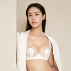 Lace Lingerie for Comfort with Soft Rims and Ultra-thin Bras