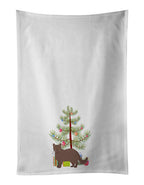 York Chocolate Cat Christmas Kitchen Towel Set of 2