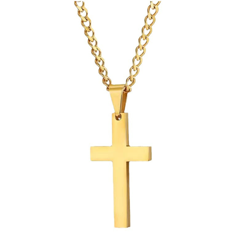 Cross Necklace with Bible Verse Design