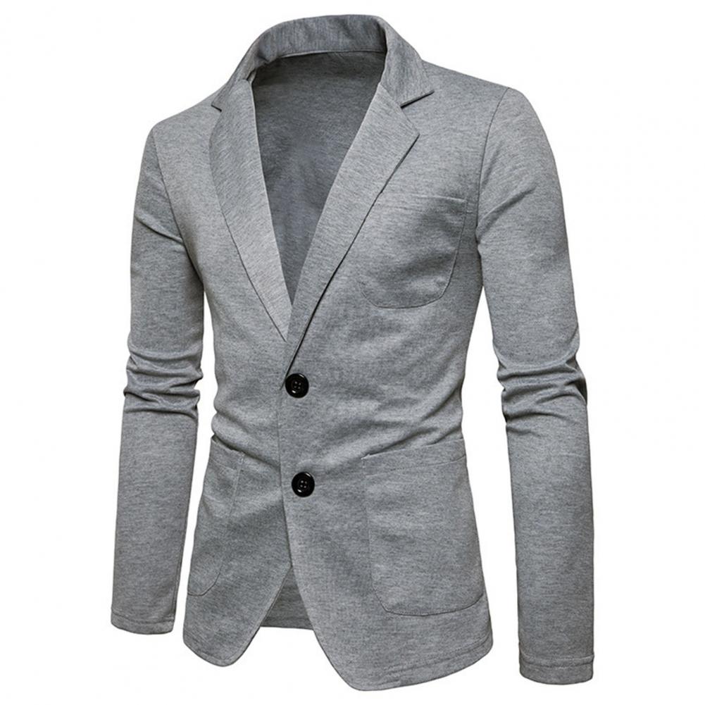 Men's Slim Fit Knit Blazer - Casual Business Jacket