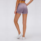 Women's High Waist Breathable Stretch Athletic Shorts