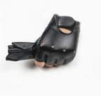 Leather Half-Finger Gloves for Kids Outdoors