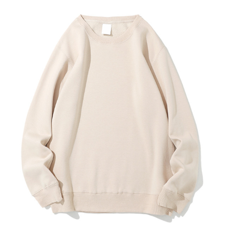 Casual Plus Velvet Round Neck Loose Pullover Sweater | Streetwear