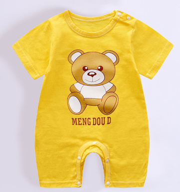 Baby Romper, Summer Short Sleeve Bodysuit
