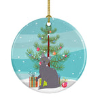 Korat Cat Christmas Ceramic Ornament