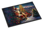 Brussels Griffon and Santa Claus Doormat