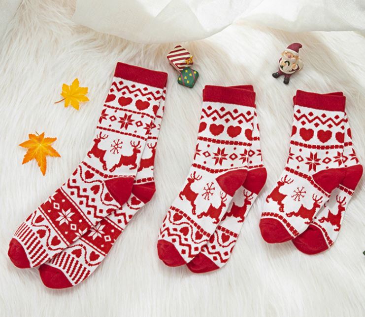 Children's Jacquard Christmas Socks the Holidays