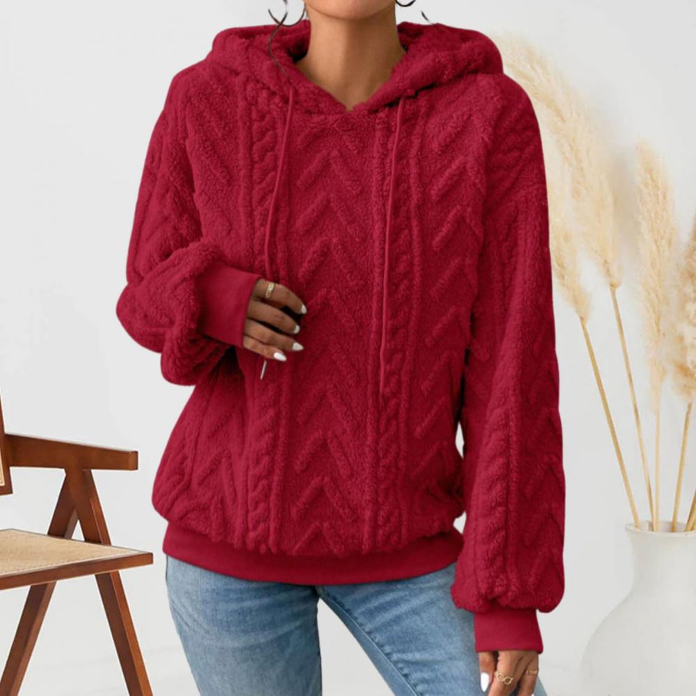 Women's Thick Plush Hoodie Sweatshirt for Autumn Winter | Streetwear