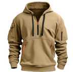 Cotton Dropped Shoulder Hooded Sweatshirt | Streetwear