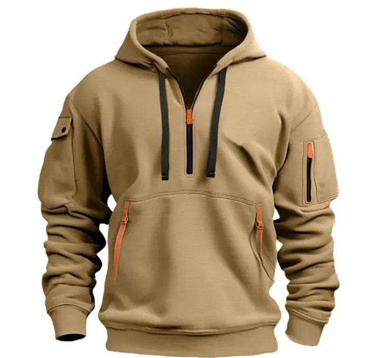 Cotton Dropped Shoulder Hooded Sweatshirt | Streetwear