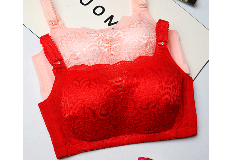 Plus Size Wireless Lace Bra