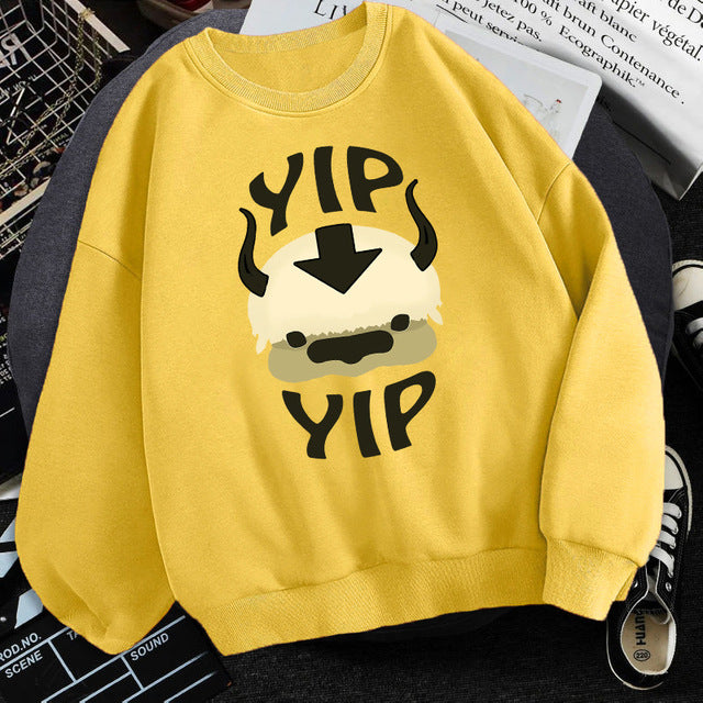 Cute Women's Fleece Sweater with Round Neck Design