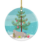 British Shorthair Cat Christmas Ceramic Ornament