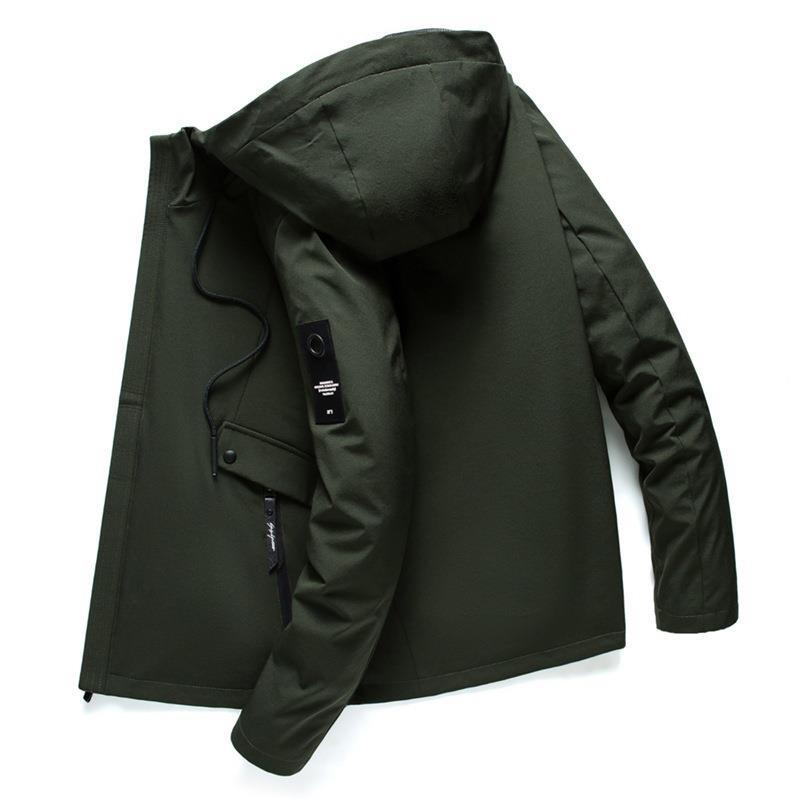 Men's Casual Loose Sports Hooded Jacket