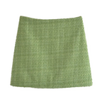 Women's Woolen Skirt Jacket Coat Set
