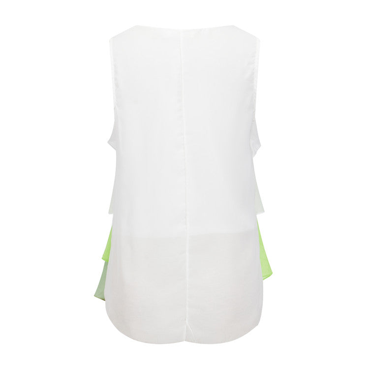LIVA Chiffon Sleeveless Top and Camisole Blouse