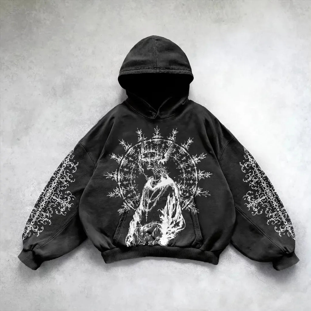 Hip Hop Y2K Printed Hoodie | Streetwear | Faith Streetwear