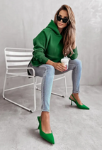 Cozy Side Solid Color Hoodie | Streetwear