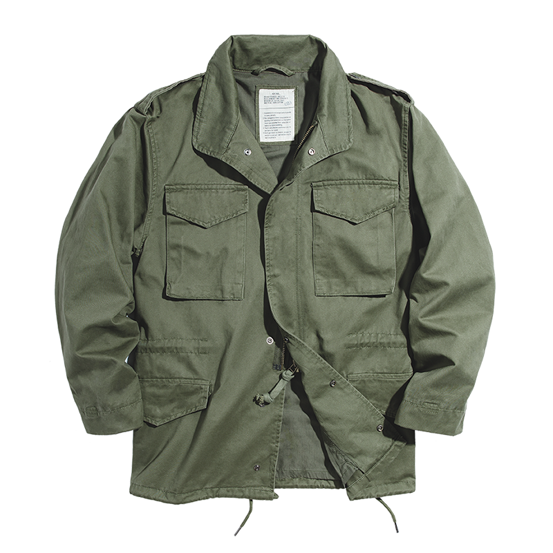 Maden M65 Oversize Army Green Denim Jacket for Men