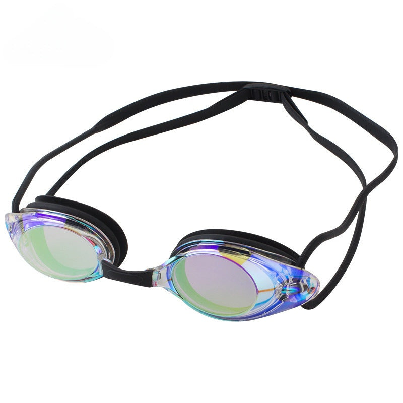 Silicone Anti-Fog Mirrored Swim Goggles