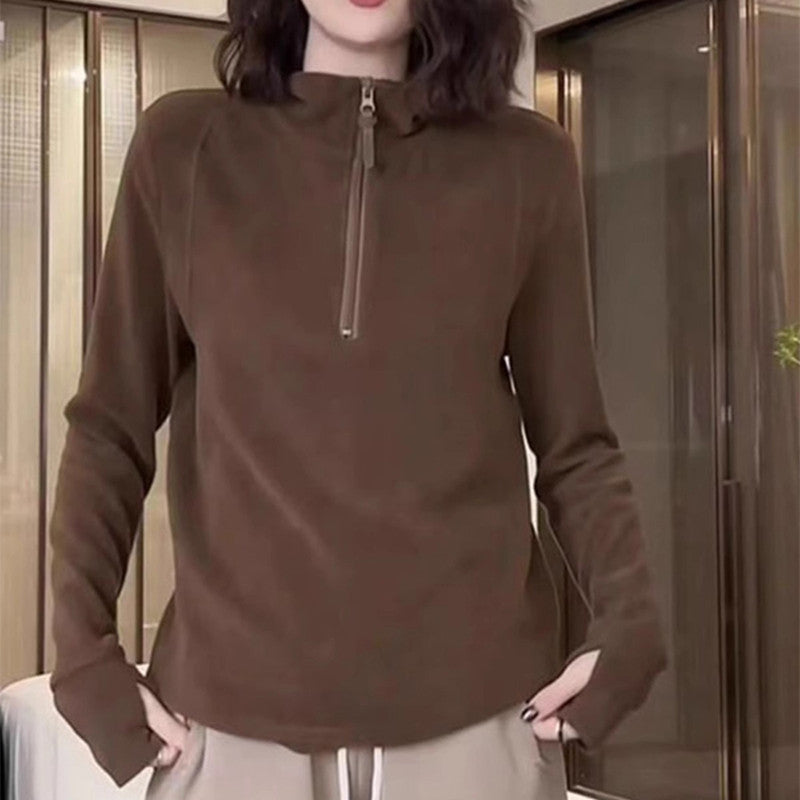 Women's Fleece Base Half Zip Top