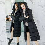 Women's Thick Cotton-Padded Long Jacket for Warmth