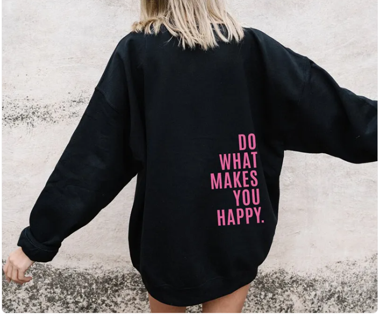 Happy Print Sport Hoodie | Streetwear