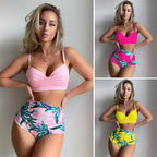 2022 New High-Waisted Sexy Printed Bikini Swimsuit