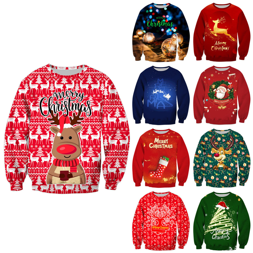 3D Digital Printed Christmas Hoodie | Streetwear
