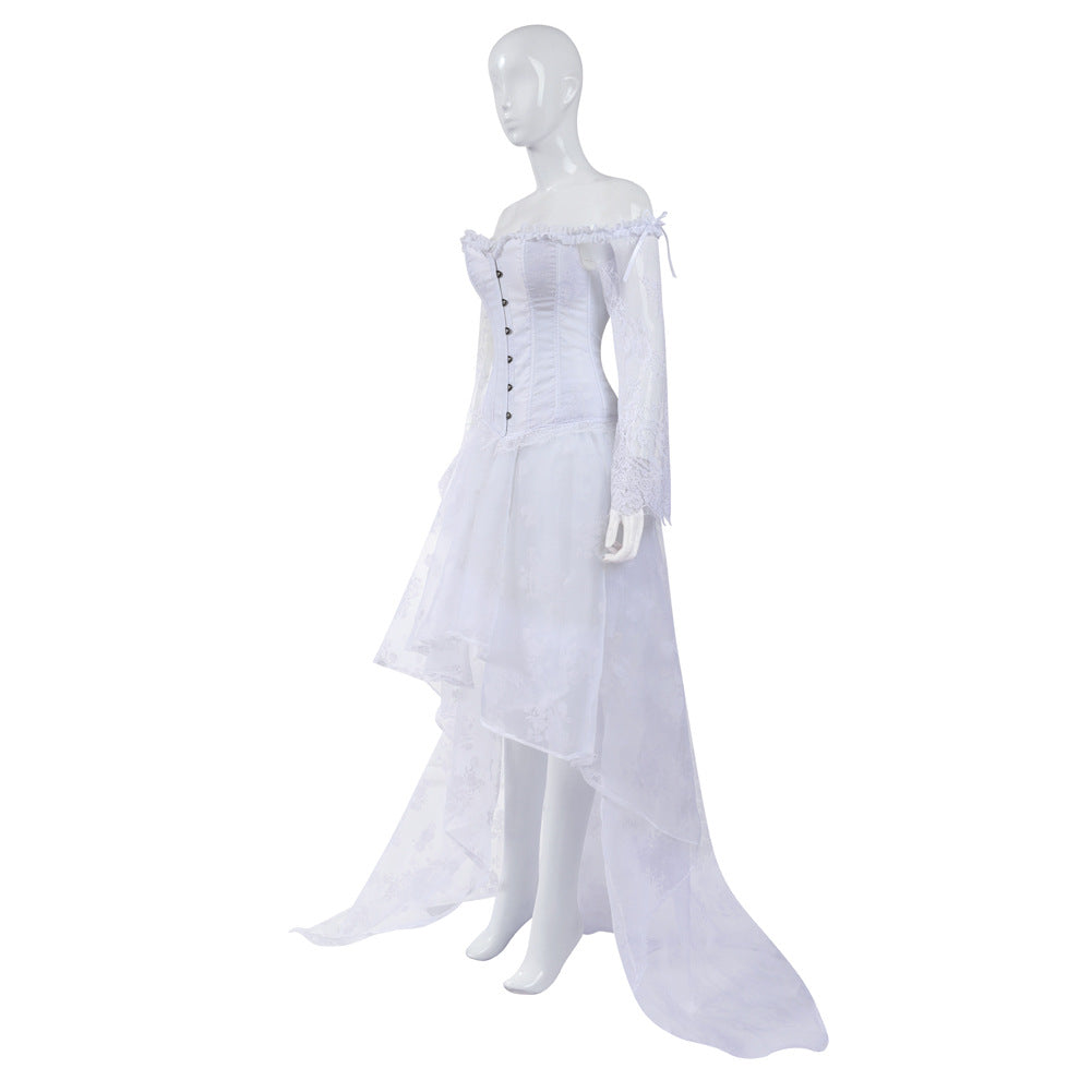 Gothic Lace Bodysuit and Dress Set for Ball Gowns