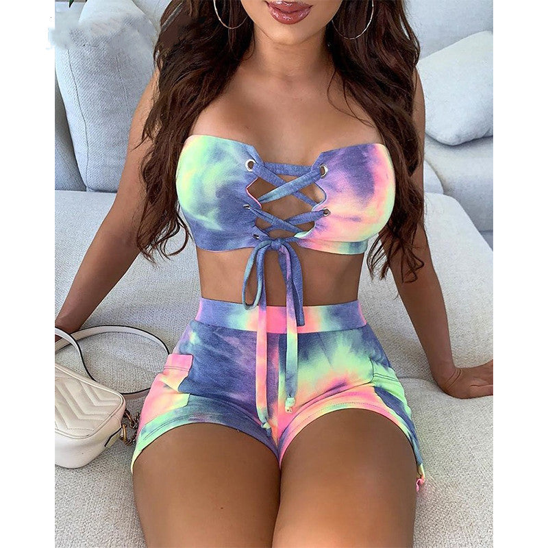New Gradient Split Swimwear Set for Women