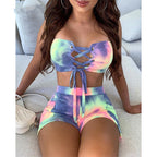 New Gradient Split Swimwear Set for Women
