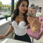 Summer Slim Fashion Solid Color Women's Bodysuit