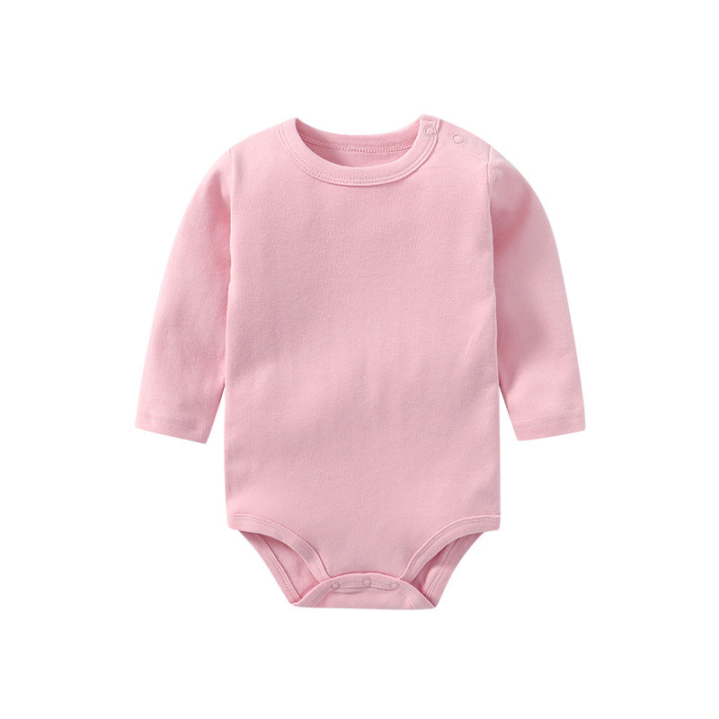 DANROL Baby Long Sleeve Cotton Bodysuit (Solid Color)