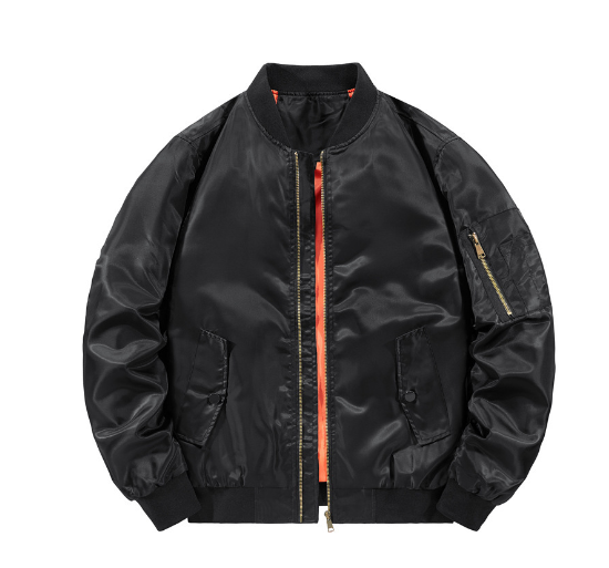 Men's Bomber Windbreaker Jacket - MA-1 Pilot Style (One)