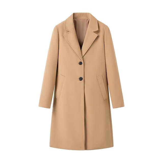 TRAF Women's Elegant Winter Loose Outerwear Coat