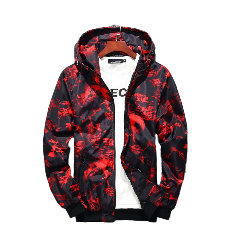 Men's Waterproof Camouflage Hoodie Windbreaker Jacket 5XL | Streetwear