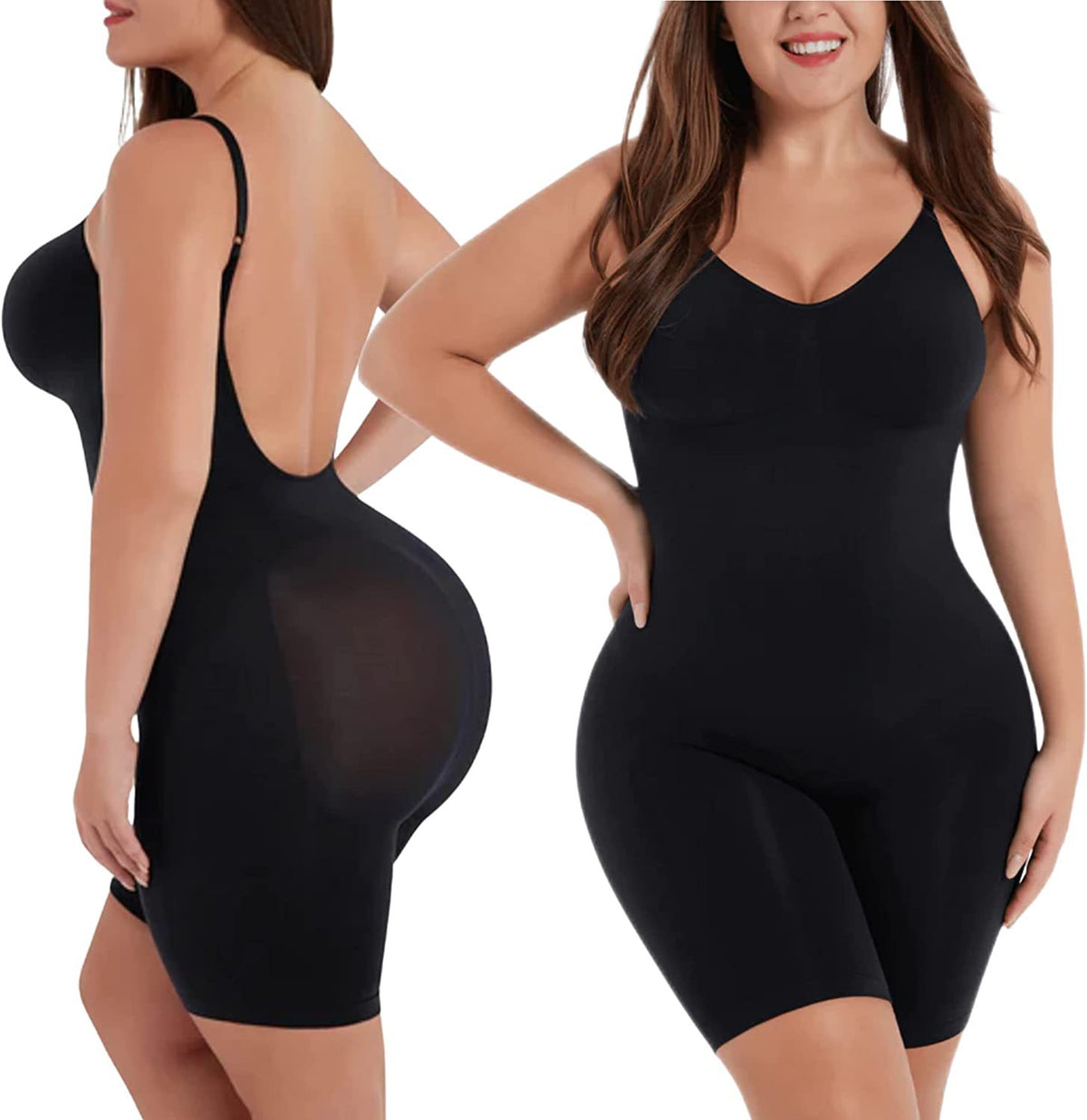 Plus Size Seamless Shaping Bodysuit for Women