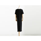Loose Round Neck Long Dress for Spring/Summer Plus Size