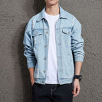 Trendy Men's Casual Loose Denim Jacket for All Seasons