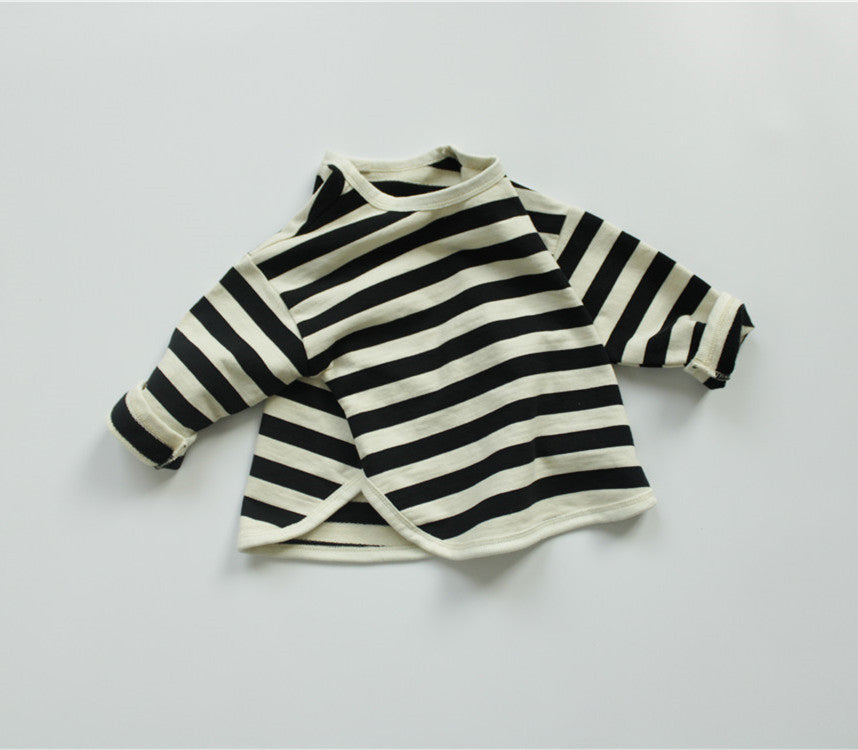 Children's Striped Loose Sweater T-shirt