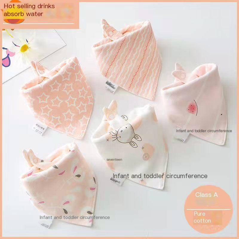 Cotton Triangle Scarf Gauze Towel for Newborns