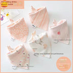Cotton Triangle Scarf Gauze Towel for Newborns