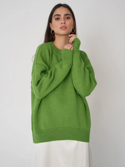 Loose Crew Neck Sweatshirt for Women | Streetwear