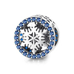 Magic Charms Christmas Snowflake Bead Bracelet Silver