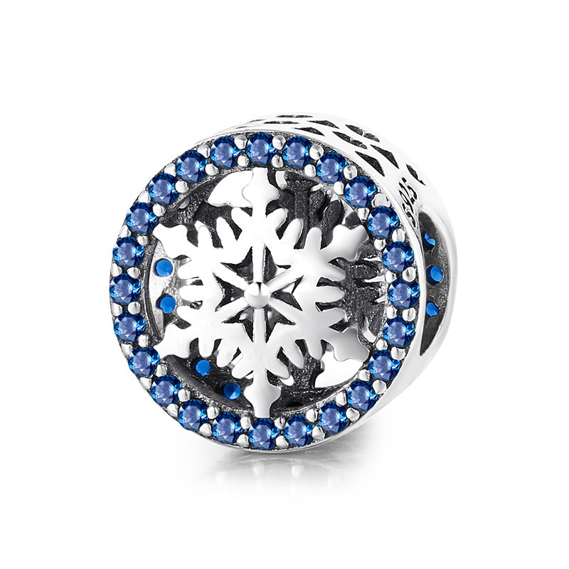 Magic Charms Christmas Snowflake Bead Bracelet Silver