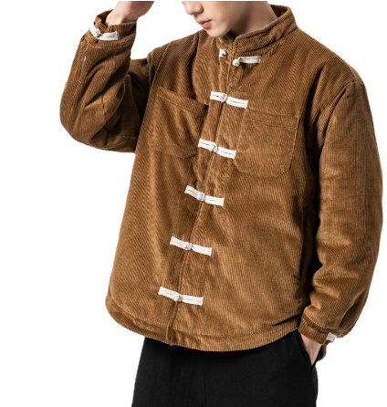 Men's Chinese Retro Buttoned Cotton Jacket