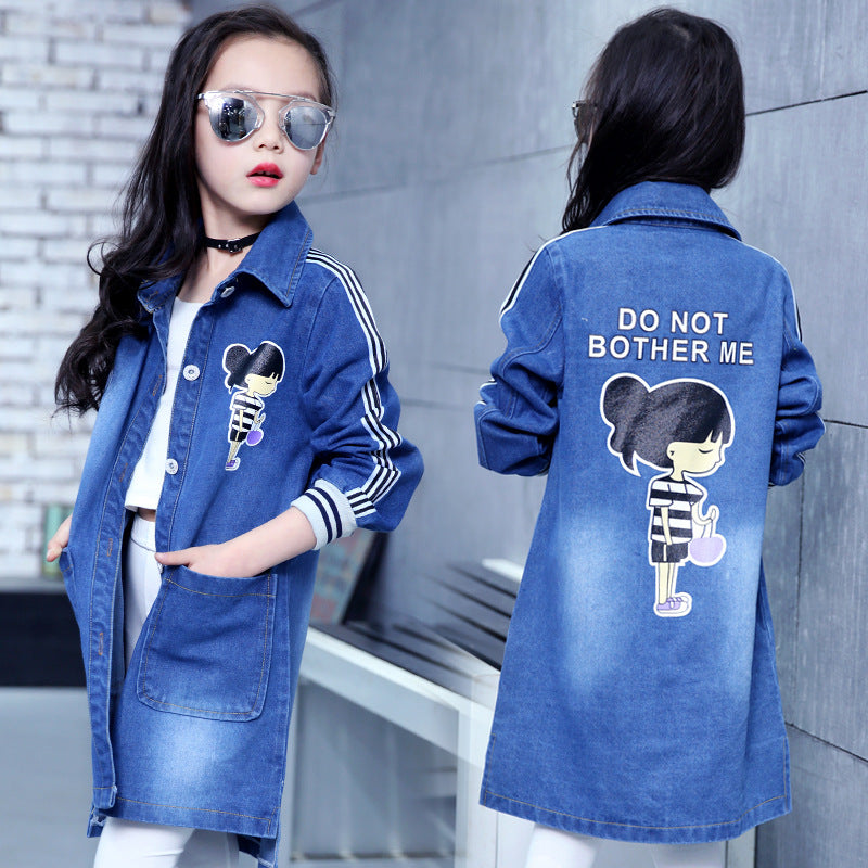 British Girls' Spring and Autumn Jacket for Kids