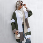 Autumn Winter Long Knitted Cardigan for Women